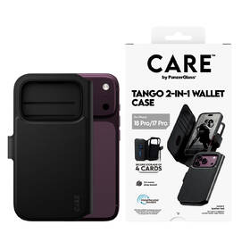 Pouzdro na mobil flipové PanzerGlass CARE na Apple iPhone 18 Pro / 17 Pro Tango 2v1 Wallet MagSafe černé

 obrázek produktu 2 z 4
