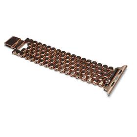 Řemínek WG dots kovový, na Apple Watch 42/44/45/49 mm + adapter - rose gold 

 obrázek produktu 2 z 3