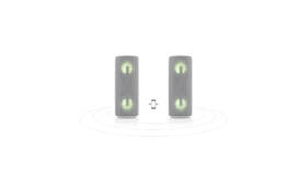 Přenosný reproduktor JVC XS-E423 šedá barva
