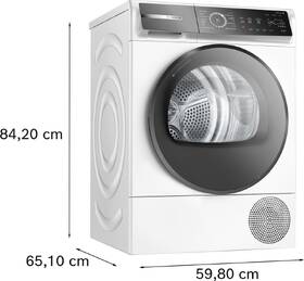 Sušička prádla Bosch WQB245B0CS selfCleaning Condenser bílá barva
