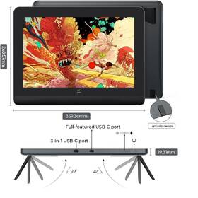 Grafický tablet XPPen Artist Pro 14  (2. generace) + RC černá barva
