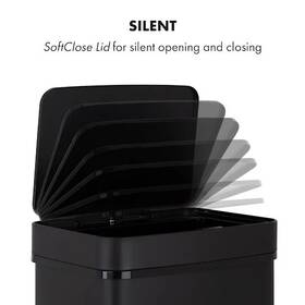Odpadkový koš Klarstein Royal Trash Matte Black, 72 l černý

 obrázek produktu 2 z 10