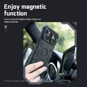 Kryt na mobil Nillkin CamShield Armor PRO Magnetic na Apple iPhone 14 Plus černý

 obrázek produktu 2 z 5