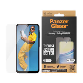 Tvrzené sklo PanzerGlass Ultra-Wide Fit na Samsung Galaxy A15/A15 5G s instalačním rámečkem 

 obrázek produktu 2 z 4