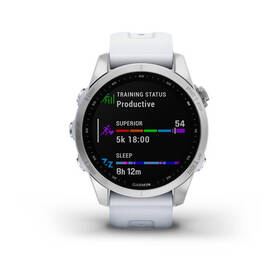 Chytré hodinky Garmin fenix 7S Glass - Silver/ White Silicone Band 

 obrázek produktu 4 z 10