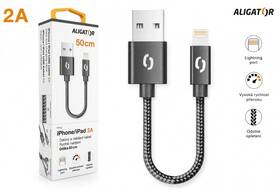 Kabel Aligator Premium USB/Lightning, 0,5m černý

 obrázek produktu 7 z 7