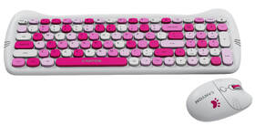 Klávesnice s myší Canyon Kitty edice HSET-W6  bezdrátový set + podložka,  CZ layout růžová

 obrázek produktu 2 z 5