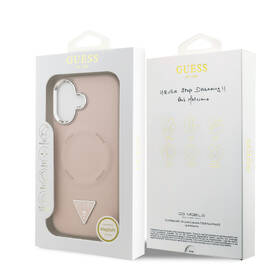 Kryt na mobil Guess PU Leather Triangle Logo MagSafe na Apple iPhone 17 růžový

 obrázek produktu 7 z 7
