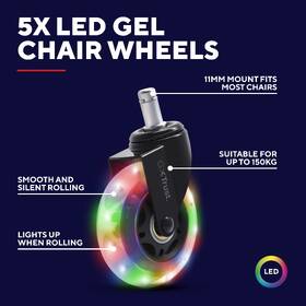 Kolečka Trust GXT701 Gel Chair Wheels LED černá

 obrázek produktu 6 z 6