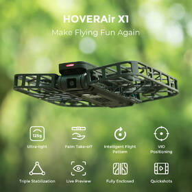 Dron HOVERAir X1 Combo černá barva
