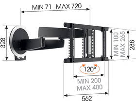 Držák TV Vogel’s NEXT 7356 OLED MoutionMount elektricky polohovatelný, pro úhlopříčky 40" až 65", nosnost 30 kg 

 obrázek produktu 3 z 6