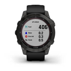 Chytré hodinky Garmin fenix 7 Sapphire Solar - Titan Carbon Gray/Black Silicone Band 

 obrázek produktu 5 z 10