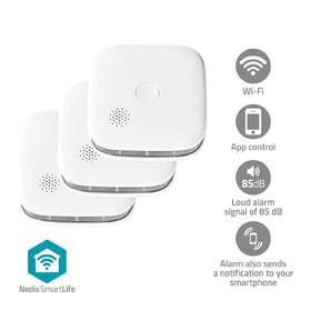 Detektor kouře Nedis SmartLife Wi-Fi, 3ks bílý

 obrázek produktu 6 z 10