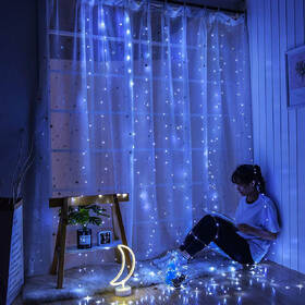 Vánoční osvětlení ColorWay vnitřní, 300 LED, 3× 3m, 220–240V AC, modrá 

 obrázek produktu 9 z 11