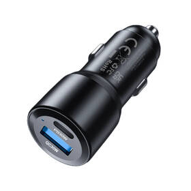 Adaptér do auta Mobile Origin 1x USB-A/1x USB-C 60W černý

 obrázek produktu 1 z 11