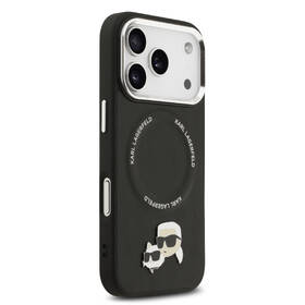 Kryt na mobil Karl Lagerfeld PU Karl and Choupette Heads Pins MagSafe na Apple iPhone 17 Pro černý

 obrázek produktu 2 z 7