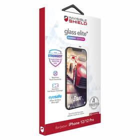 Tvrzené sklo InvisibleSHIELD Glass Elite+ Gamers Edition pro Apple iPhone 12/12 Pro, case friendly 

 obrázek produktu 2 z 2