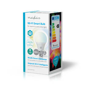 Chytrá žárovka Nedis SmartLife klasik, Wi-Fi, B22, 800 lm, 9 W, Studená Bílá / Teplá Bílá 

 obrázek produktu 4 z 4