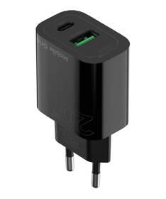 Nabíječka do sítě Mobile Origin PD20W MO12, 1x USB-A, 1x USB-C černá

 obrázek produktu 4 z 14