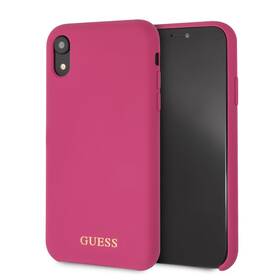 Kryt na mobil Guess Silicone Cover na Apple iPhone XR - tmavě růžový 

 obrázek produktu 2 z 3