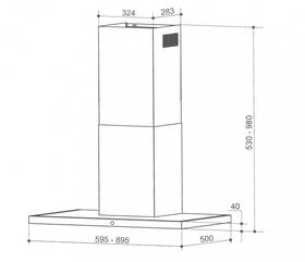 Odsavač par Faber TSPG GLASS X/BK A90 nerez/sklo

 obrázek produktu 3 z 3