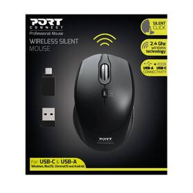 Myš PORT CONNECT Silent USB-A/USB-C černá

 obrázek produktu 3 z 4