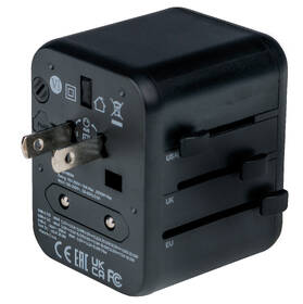 Cestovní adaptér Verbatim UTA-02 s 1 x USB-C PD 20W / 1 x USB-A QC 3.0 černý

 obrázek produktu 4 z 6