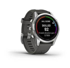 Chytré hodinky Garmin fenix 7S Pro Glass Solar - Silver / Black Silicone Band 

 obrázek produktu 6 z 9