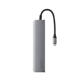 USB Hub Epico 6in1 Aluminium 8K USB-C/1× USB-C, 2× USB 3.0, HDMI, microSD, SD šedý

 obrázek produktu 2 z 3