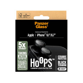 Ochranné sklo čočky fotoaparátu PanzerGlass Hoops Ceramic na Apple iPhone 17/16/16 Plus černé

 obrázek produktu 2 z 4