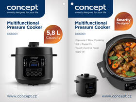 Multifunkční tlakový hrnec Concept CK6001 černý

 obrázek produktu 11 z 20