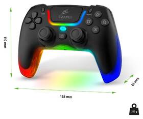 Gamepad Evolveo Ptero2, PC, PS3/4/5, iOS, Android, Switch černý

 obrázek produktu 11 z 13