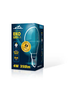 Žárovka LED ETA EKO LEDka mini globe 4W, E14, neutrální bílá 

 obrázek produktu 3 z 3