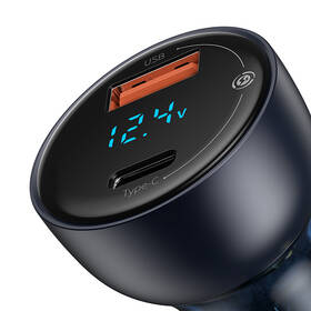 Adaptér do auta Baseus 1x USB, 1x USB-C, 65W šedý

 obrázek produktu 4 z 7