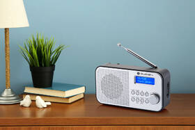 Radiopřijímač s DAB+ GoGEN DAB 300 N stříbrná barva
