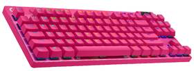 Klávesnice Logitech G PRO X TKL Lightspeed, US růžová barva
