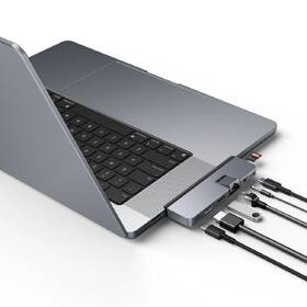 USB Hub Targus USB-C HD7-in-2 /1× USB 3.0, 2× USB-C, HDMI, Jack 3,5 mm, LAN, microSD na MacBook a NTB šedý

 obrázek produktu 1 z 9