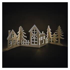 LED dekorace EMOS dřevěná vesnička, 60 cm, 40LED, teplá bílá, časovač 

 obrázek produktu 7 z 7