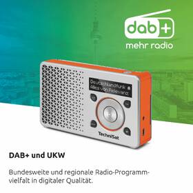 Radiopřijímač s DAB+ TechniSat DIGITRADIO 1 stříbrný/oranžový

 obrázek produktu 6 z 6