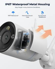 IP kamera Reolink W330 - RLC-810WA Wi-Fi bílá barva
