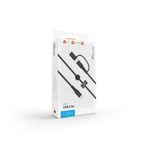 Kabel FIXED USB-C/USB-C a Lightning, PD, 60W, MFi, 2m šedý

 obrázek produktu 8 z 8