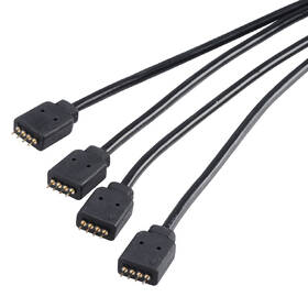 Adaptér AKASA RGB LED Splitter and extension černý

 obrázek produktu 1 z 3