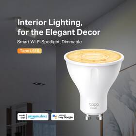 Chytrá žárovka TP-Link Tapo L610, Smart Wi-Fi, GU10, 2,9W, teplá bílá 

 obrázek produktu 2 z 7