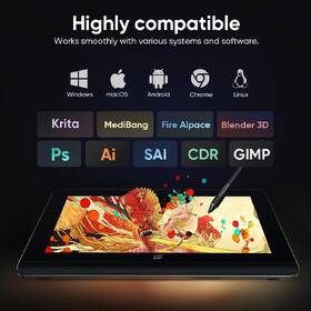 Grafický tablet XPPen Artist Pro 14  (2. generace) + RC černá barva
