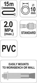 Vzduchová hadice YATO YT-24240 15m 

 obrázek produktu 2 z 2
