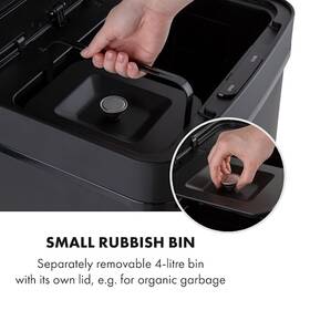 Odpadkový koš Klarstein Royal Trash Matte Black, 72 l černý

 obrázek produktu 7 z 10