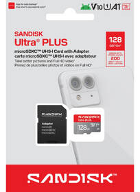 Paměťová karta SANDISK 128GB UHS-I U1 (200R) + SD adaptér 

 obrázek produktu 4 z 5