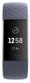 Fitness náramek Fitbit Charge 3 - Rose Gold, Blue Grey 

 obrázek produktu 1 z 9