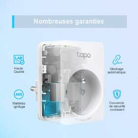 Chytrá zásuvka TP-Link Tapo P100, 4ks bílá

 obrázek produktu 6 z 6