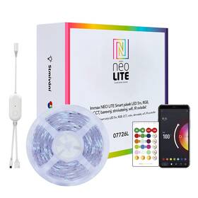 LED pásek IMMAX NEO LITE SMART Wi-Fi, RGB, stmívatelný, dálkové ovládání, 5m 

 obrázek produktu 2 z 9